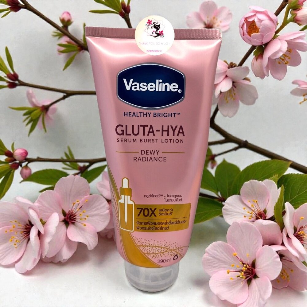 Vaseline Healthy Bright Gluta HYA Serum Burst Lotion Dewy Radiance 290 ml New